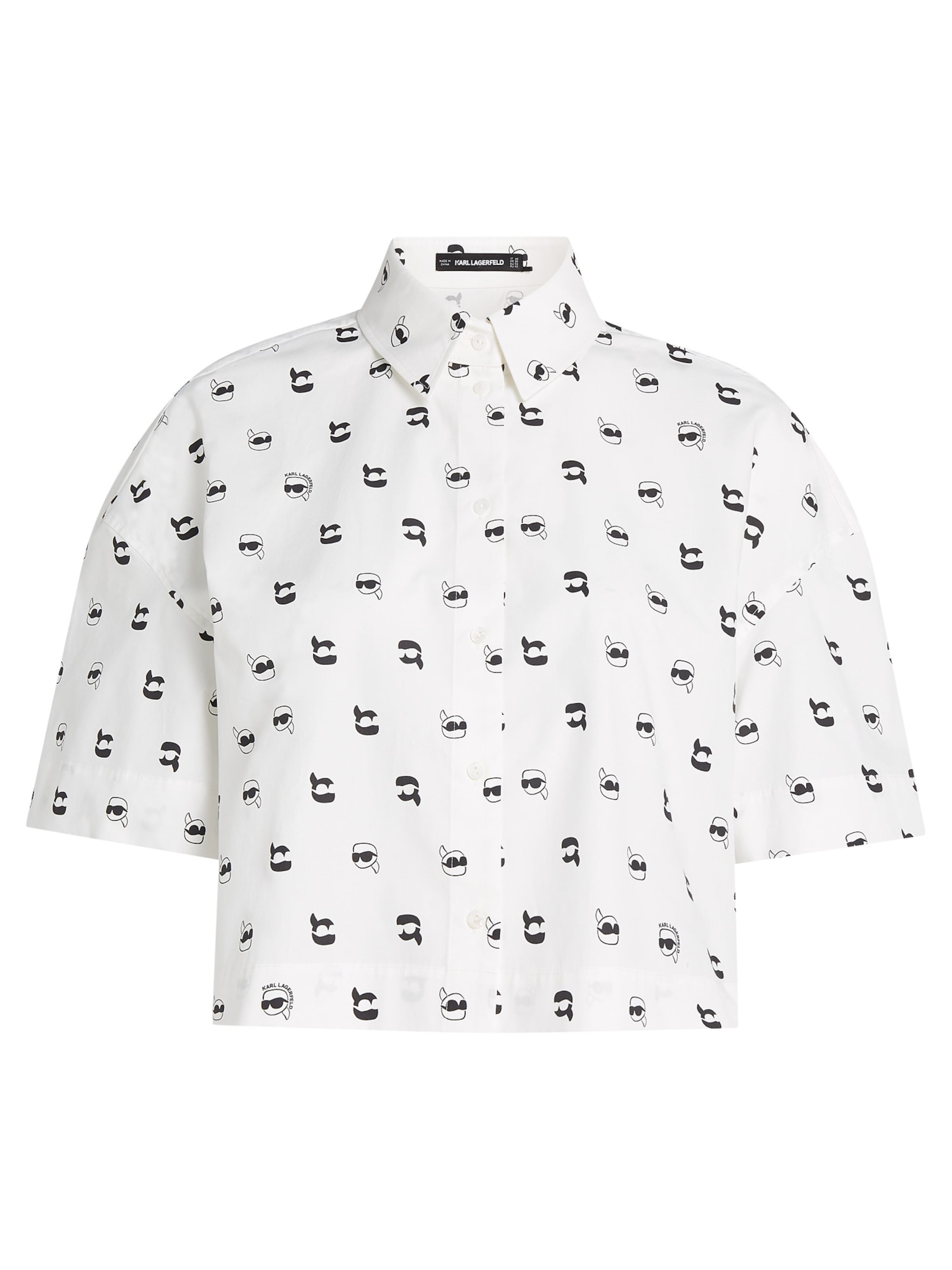 Karl Lagerfeld Bluse in Weiß: Vorderseite