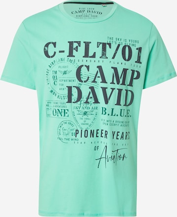 CAMP DAVID Paita värissä vihreä: etupuoli