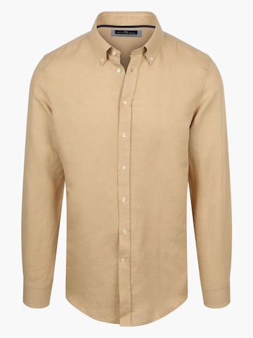 Steppin' out Regular fit Button Up Shirt in Beige: front