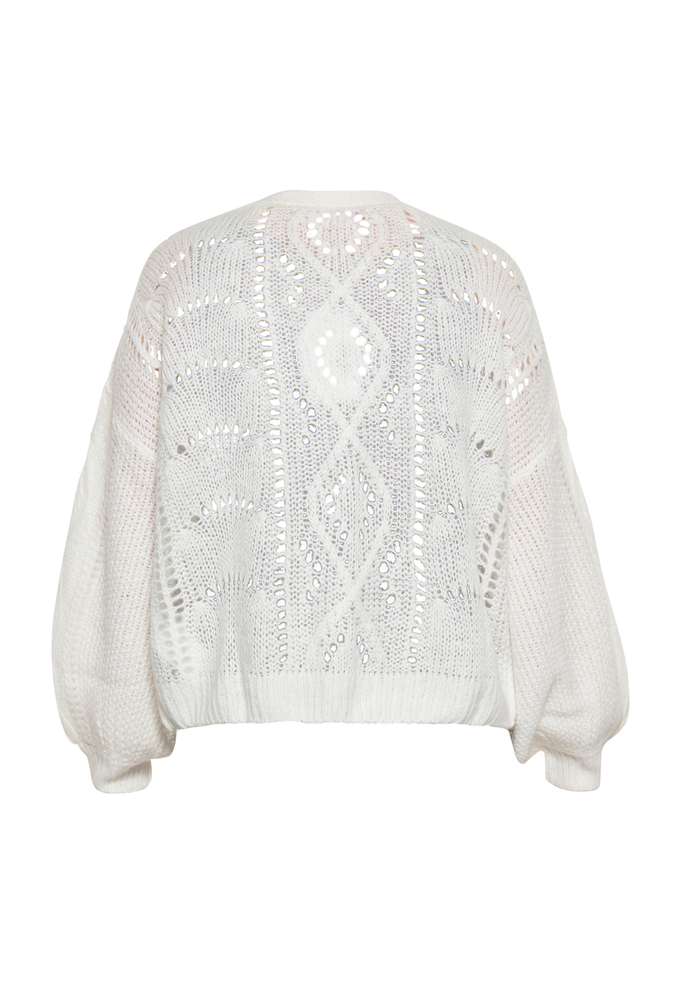 Cardigan swirly en blanc