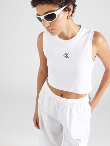 balta Calvin Klein Jeans Palaidinė be rankovių: priekis