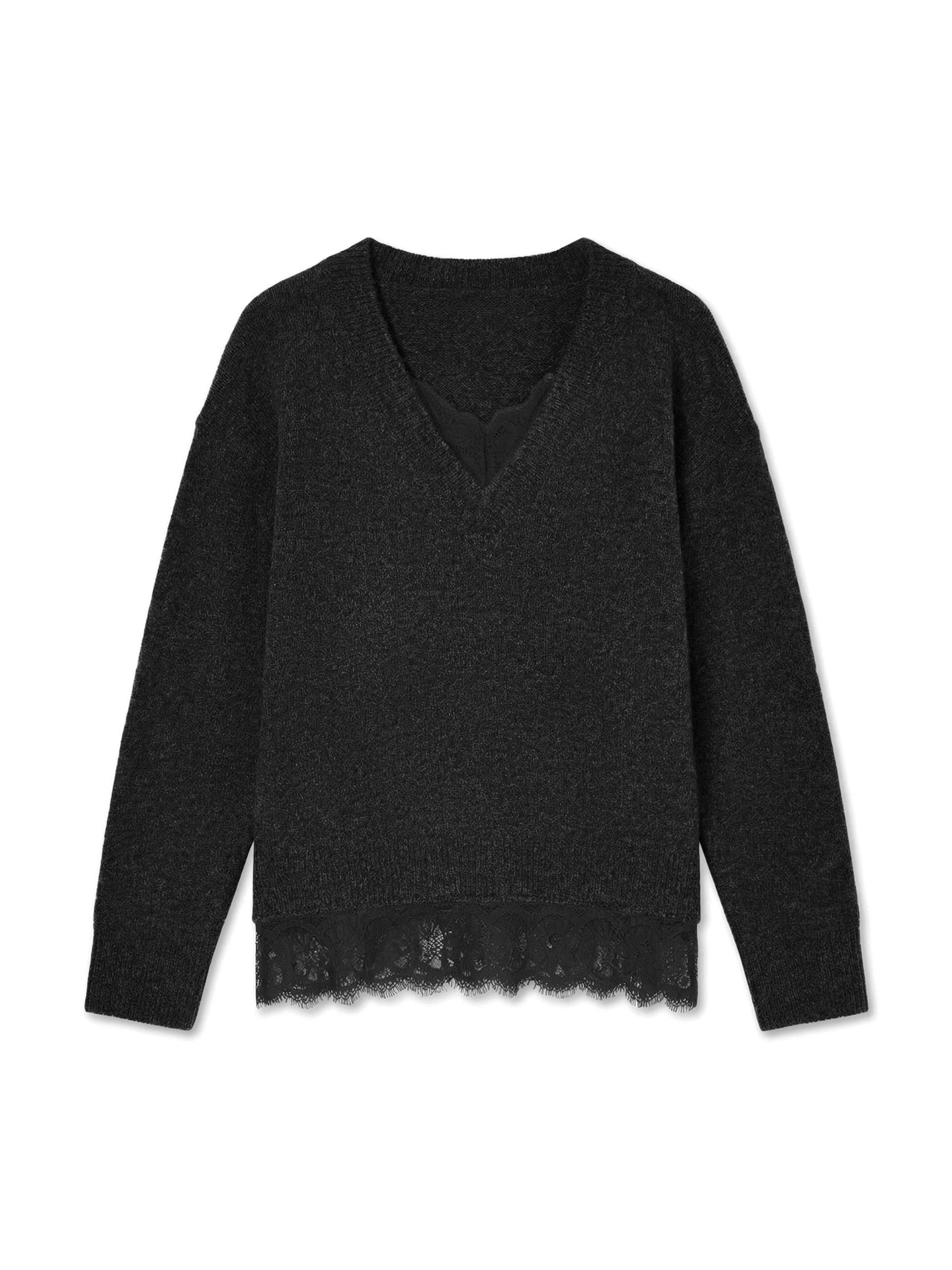 Pull-over 'AWJane' VERO MODA en noir : devant