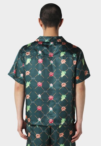 Coupe regular Chemise 'FRUIT MONOGRAM CUBAN' Pas De Monaco en vert