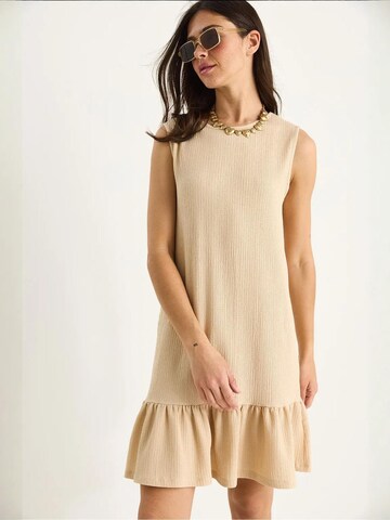 Bianco Lucci Jurk in Beige