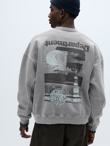 Pull&Bear Tréning póló - szürke: elől