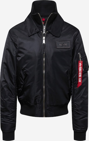 ALPHA INDUSTRIES Between-season jacket 'CWU Jet Blast' in Black: front