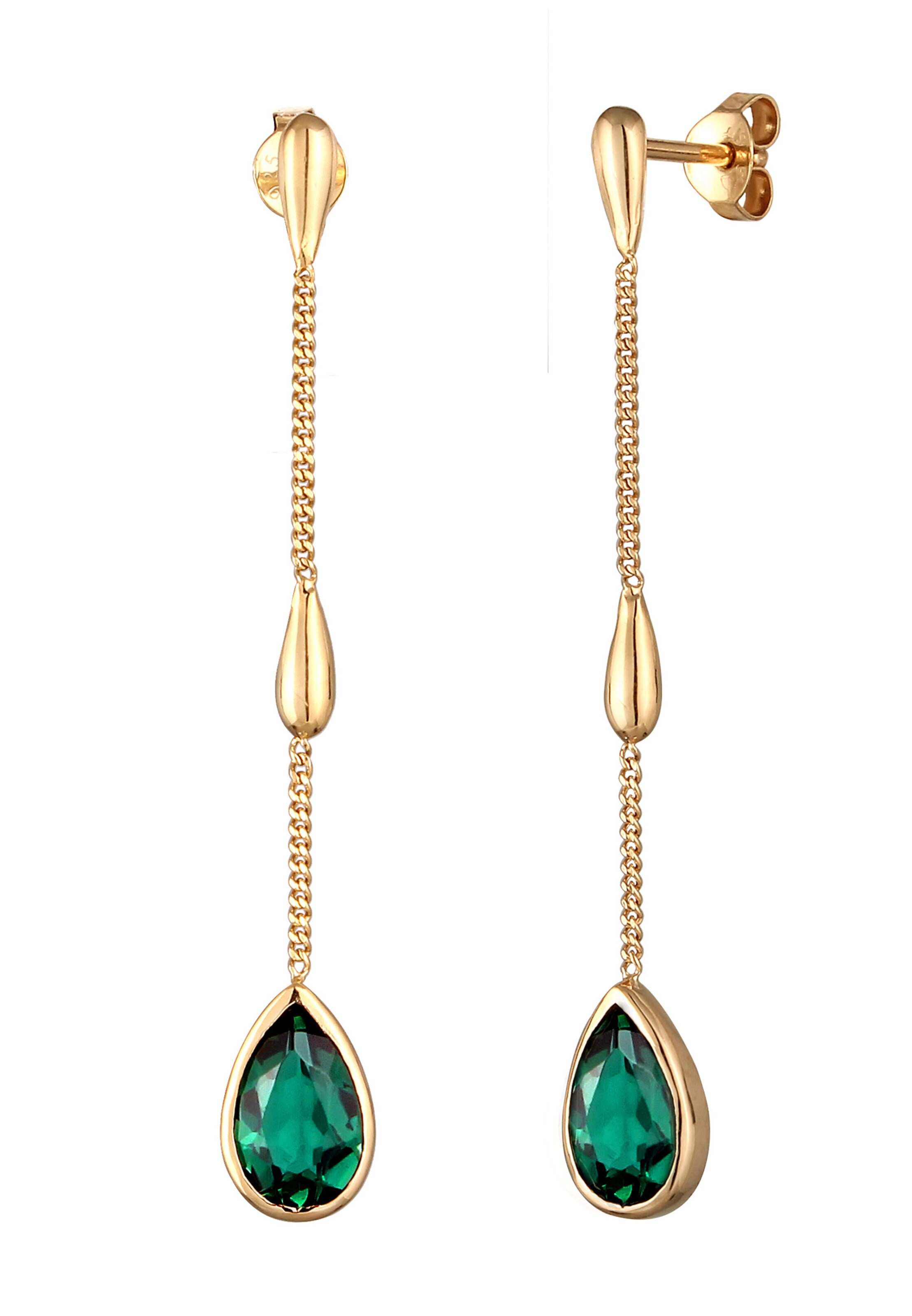 ELLI Oorbellen 'Tropfen' in Goud: voorkant