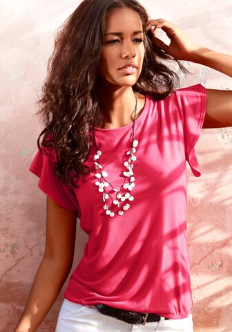 LASCANA Shirt in Roze