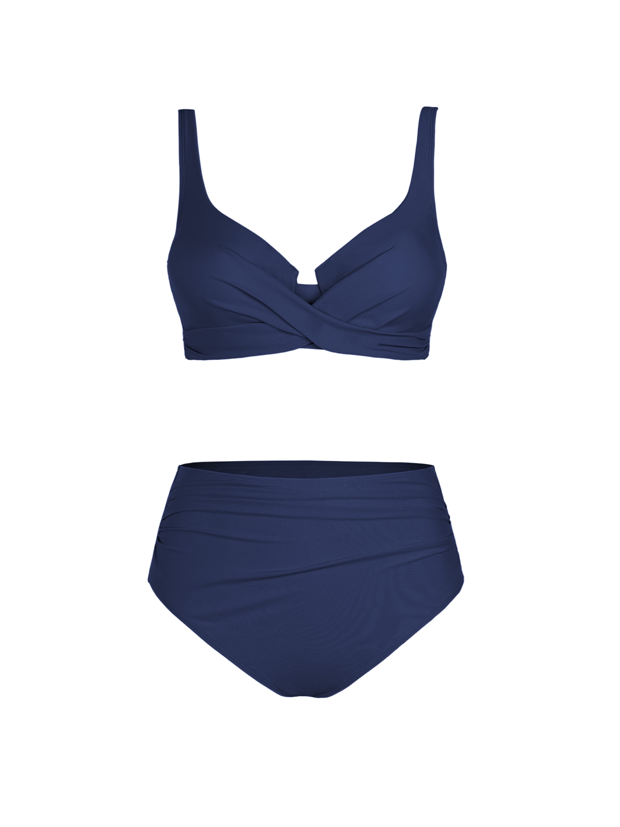 Cupshe Bustier Bikini 'DAA12C5D081UU'‌‌ in Blau: Vorderseite