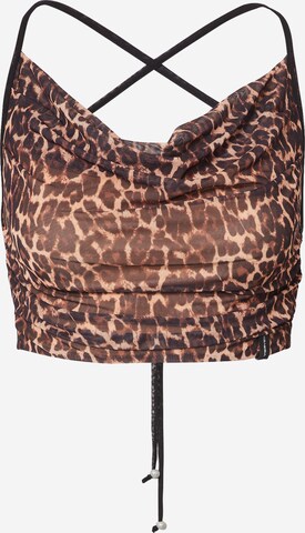 VIERVIER Top 'Joselyn' in Brown: front