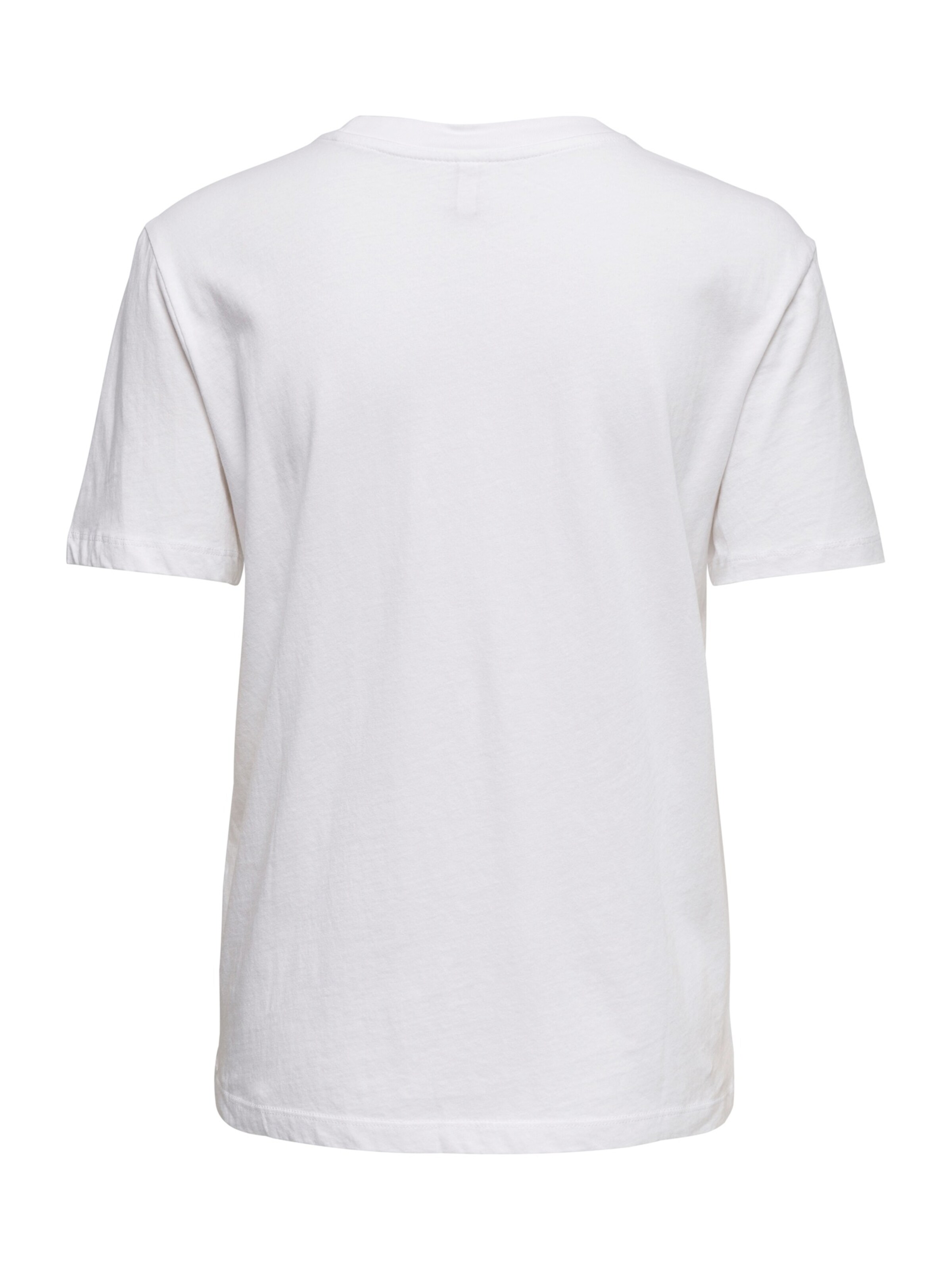 ONLY T-Shirt 'ONLLUCY MONJA' in Weiß