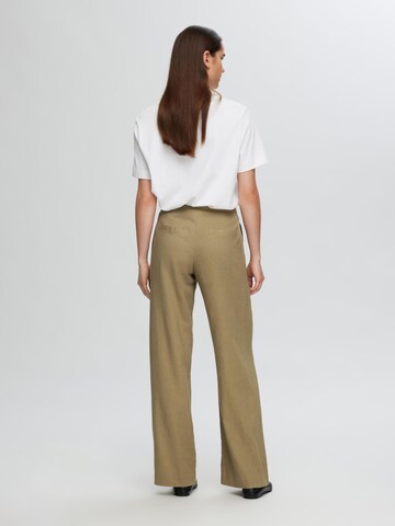 SELECTED FEMME Regular Hose in Grün