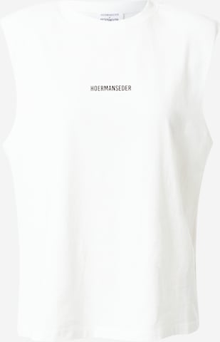 Hoermanseder x About You Top 'Josy' in White: front