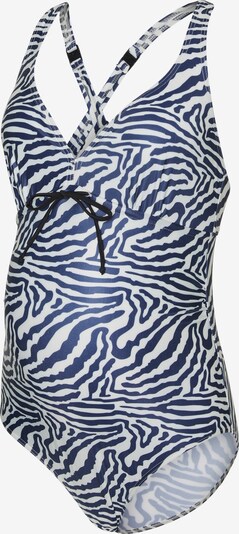 MAMALICIOUS Maillot de bain 'Josefine' en bleu foncé / noir / blanc, Vue avec produit