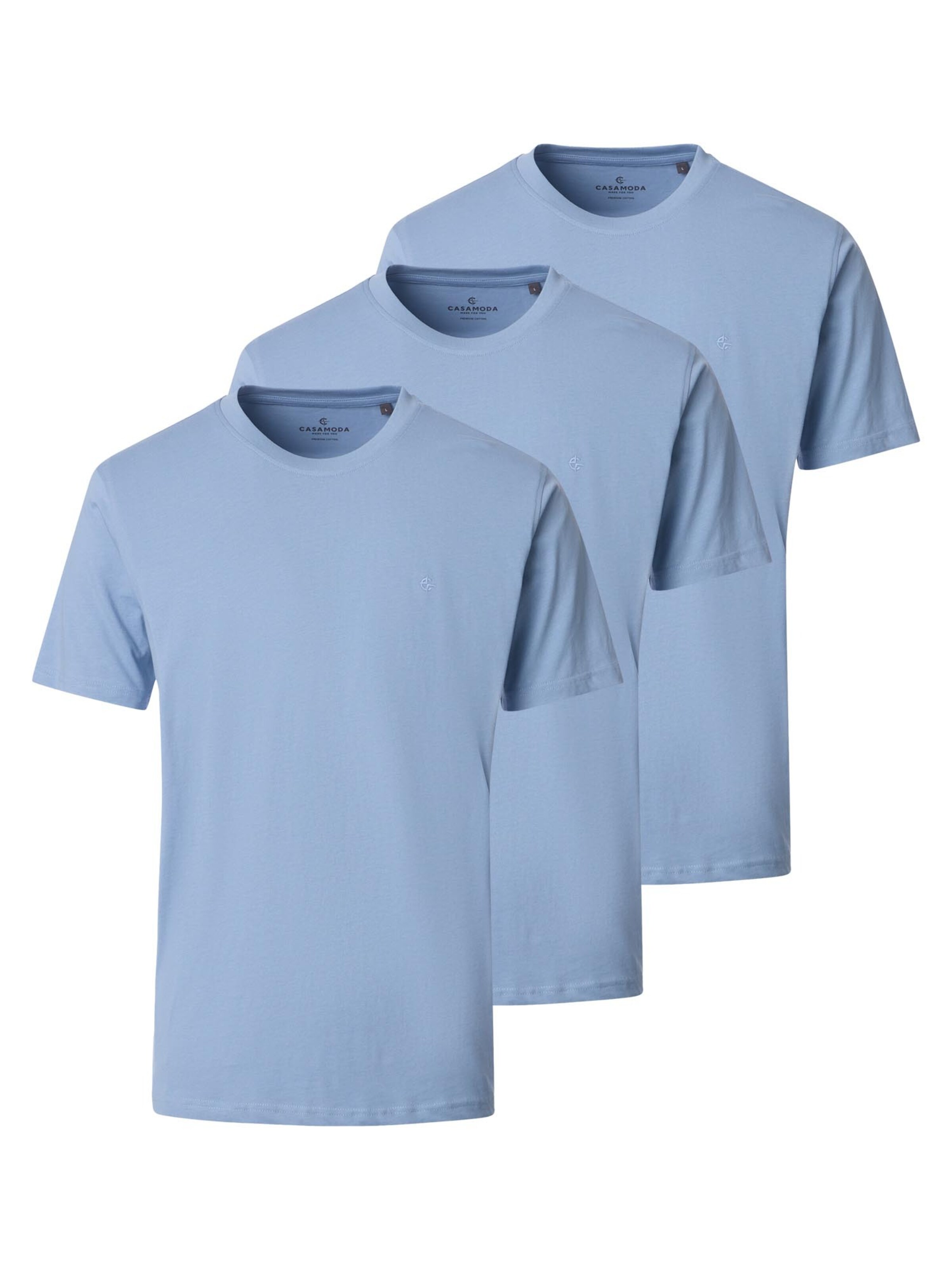 CASAMODA Shirt 'Basic' in Blue: front