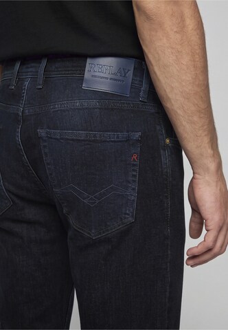 Regular Jean 'Grover' REPLAY en bleu : derrière