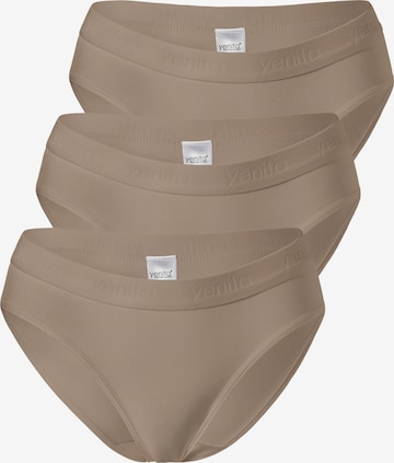Yenita Slip ' Damen Slips mit elastischem Logobund ' in Beige: voorkant
