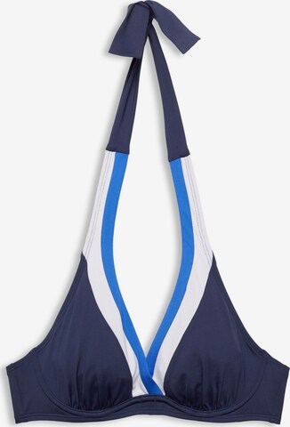ESPRIT Triangel Bikinitop in Blau: predná strana