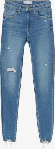 Bershka Skinny Farmer - kék: elől