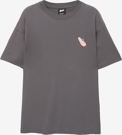 Pull&Bear Paita 'STWD SUMMER TENSION 04 FLIP FLO' värissä taivaansininen / basaltinharmaa / roosa / karpalo, Tuotenäkymä