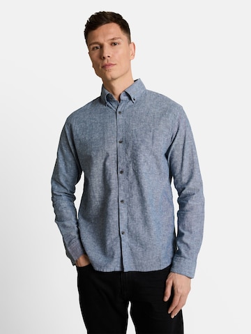 TOM TAILOR DENIM Comfort fit Button Up Shirt in Blue: front