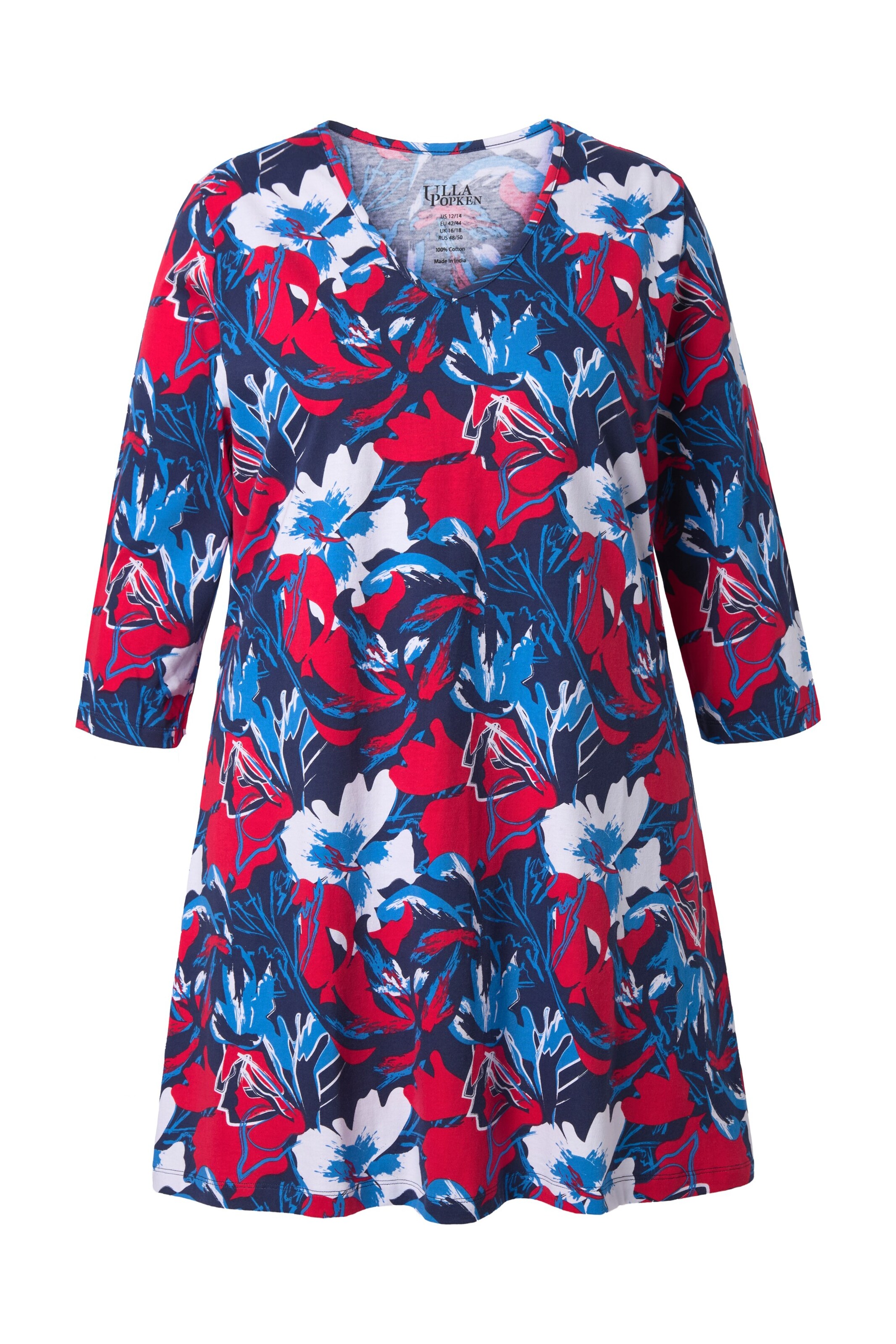 Ulla Popken Shirt in Blauw: voorkant