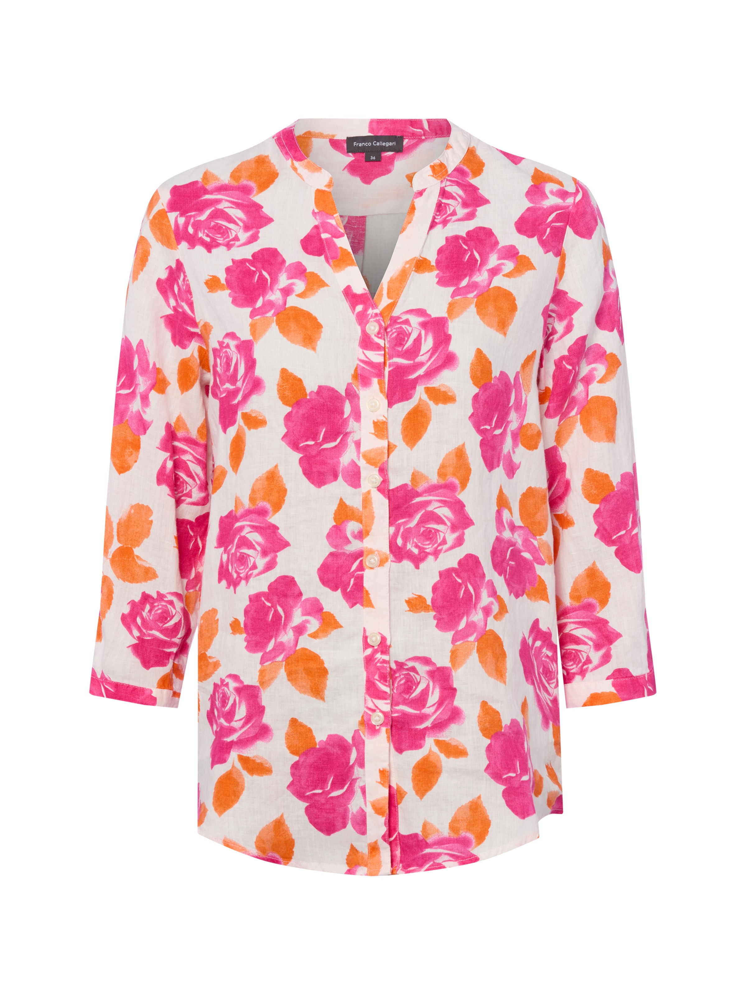 Chemisier Franco Callegari en blanc : devant