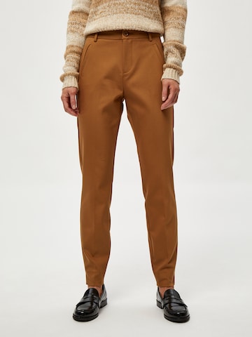 minus Regular Pantalon 'Daya' in Bruin: voorkant