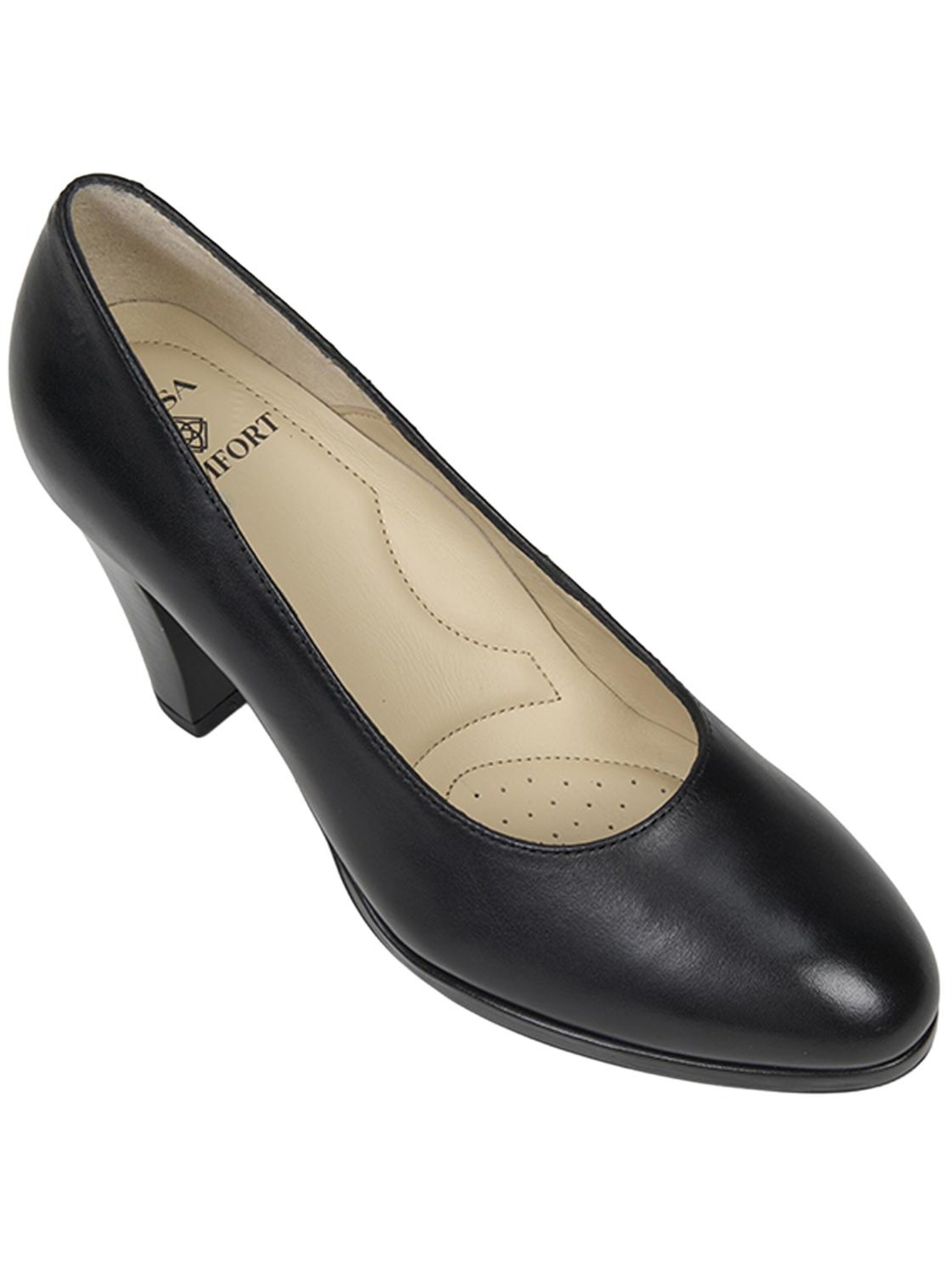 Desa Slingback Pumps 'Pumpen mit Blockabsatz' in Black