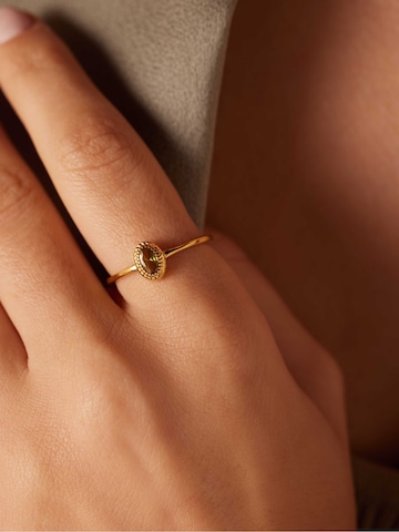 Lucardi Ring in Gold: front