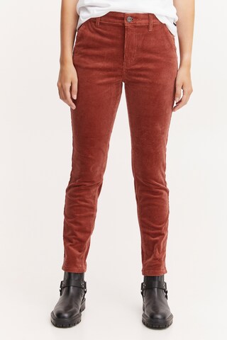 PULZ Jeans Regular Pants 'SALLY' in Red: front