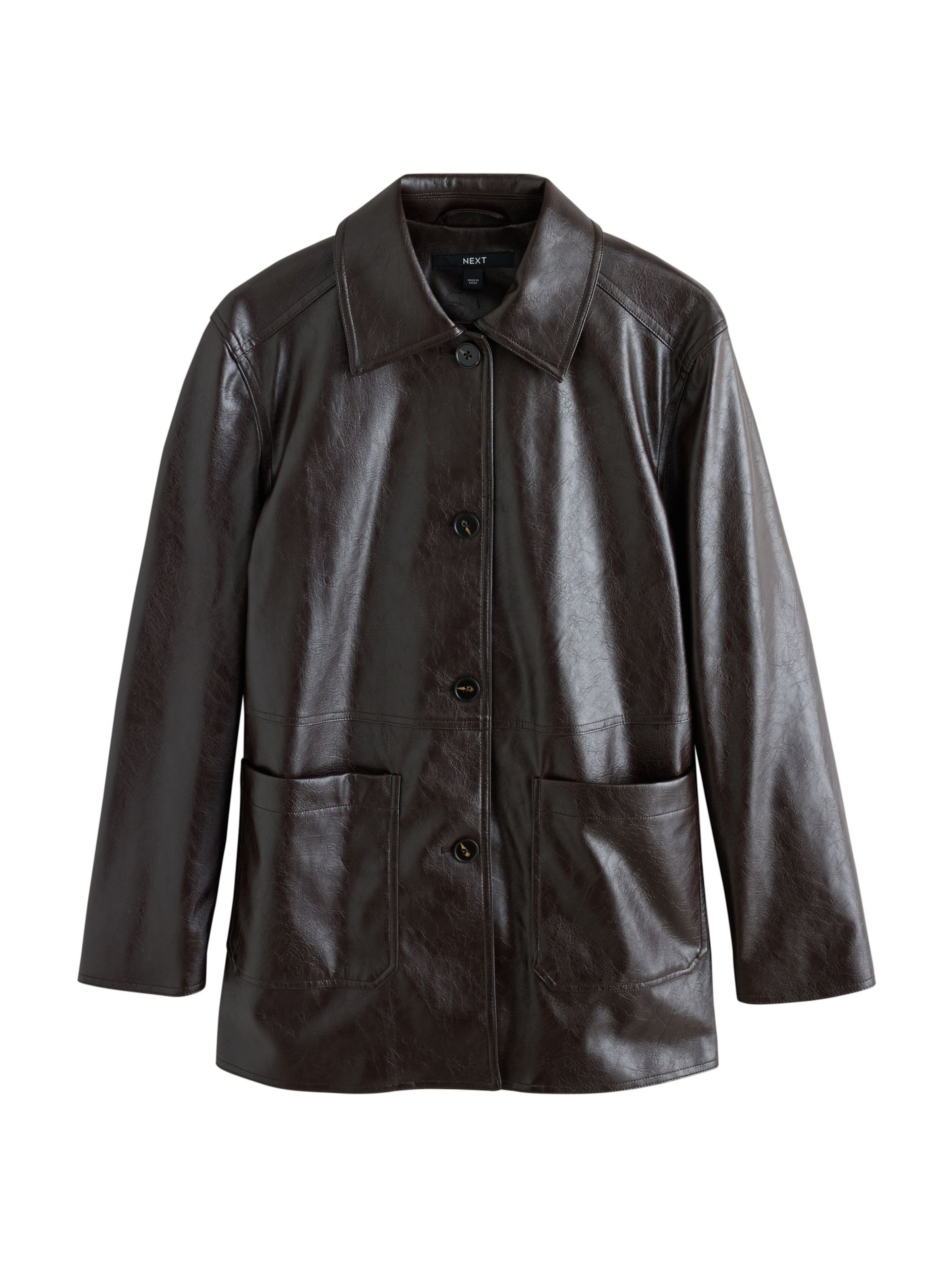 Veste mi-saison Next en marron : devant