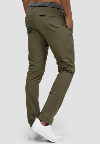 Regular Pantalon chino 'Massy' INDICODE JEANS en vert