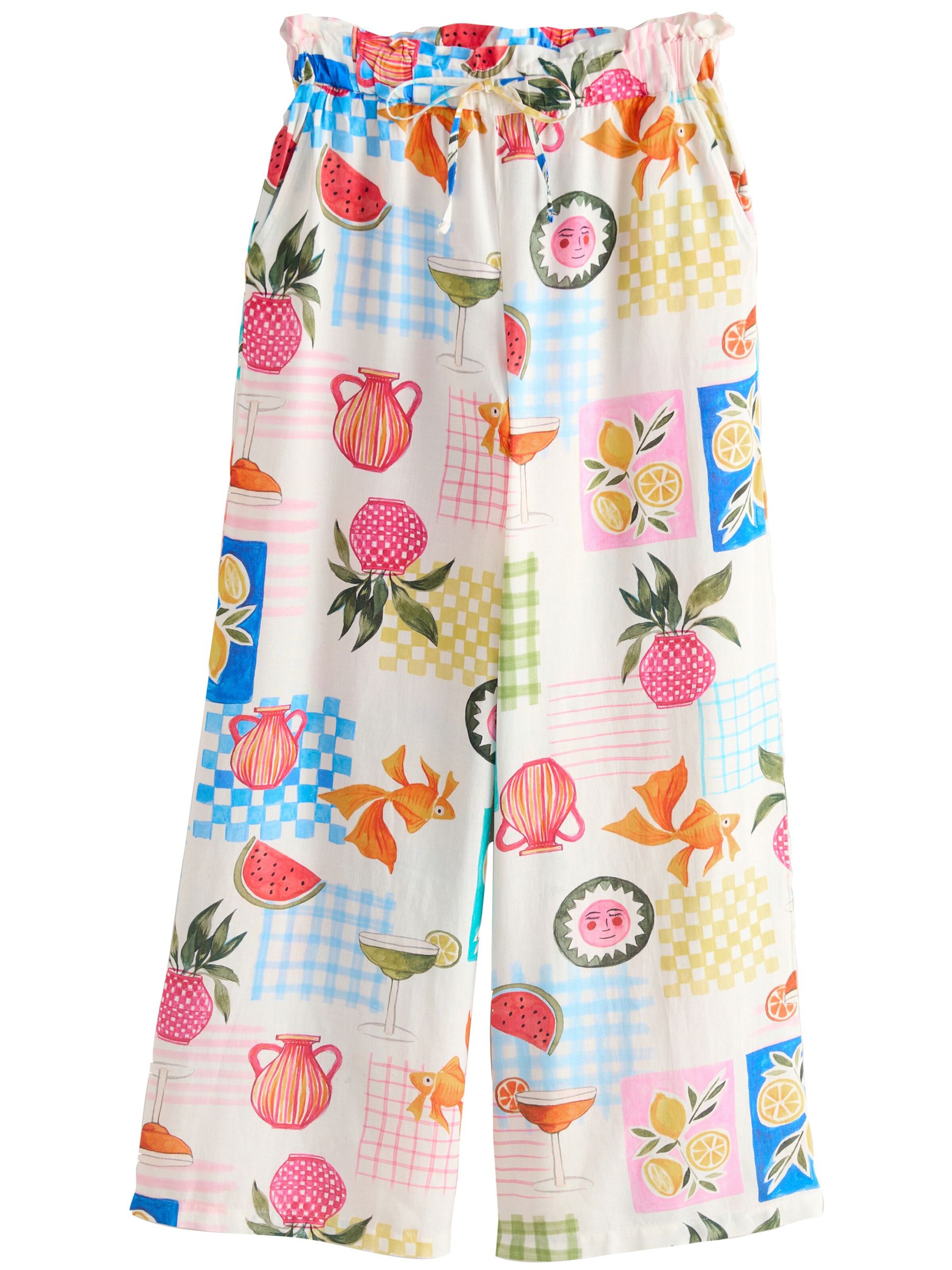 Next Wide Leg Hose in Blau: Vorderseite