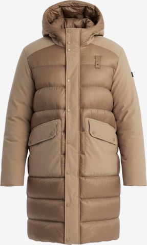 Ombre Winterjacke in Braun: Vorderseite