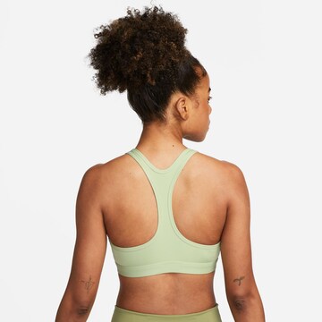NIKE Bustier Sport-BH 'SWOOSH' in Grün