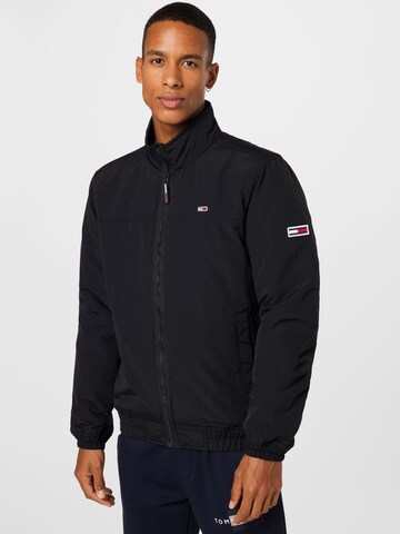 Tommy Jeans Between-season jacket in Black: front