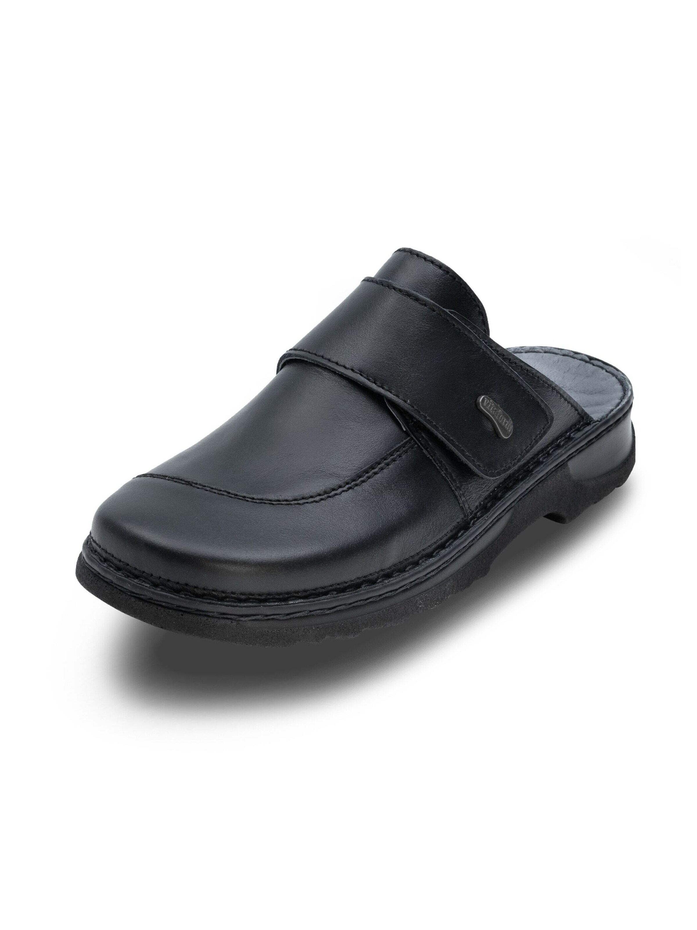 VITAFORM Clogs in Schwarz: Vorderseite