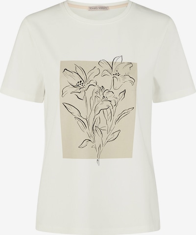 Lovely Sisters Shirt 'Taina' in beige / schwarz / weiß, Produktansicht