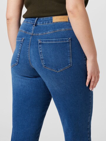 ONLY Carmakoma Skinny Jeans 'AUGUSTA' in Blauw