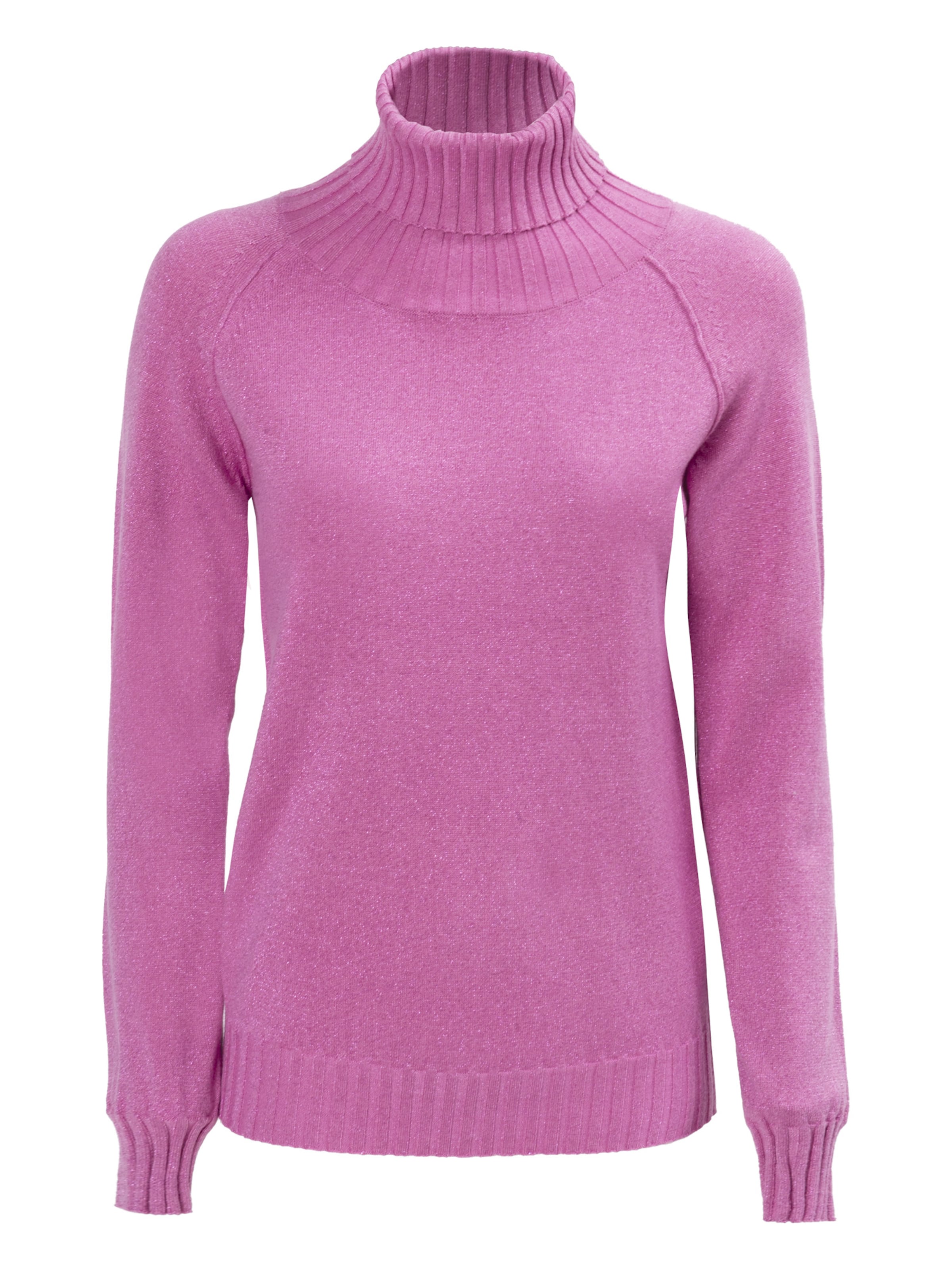 Influencer Pullover in Pink: Vorderseite