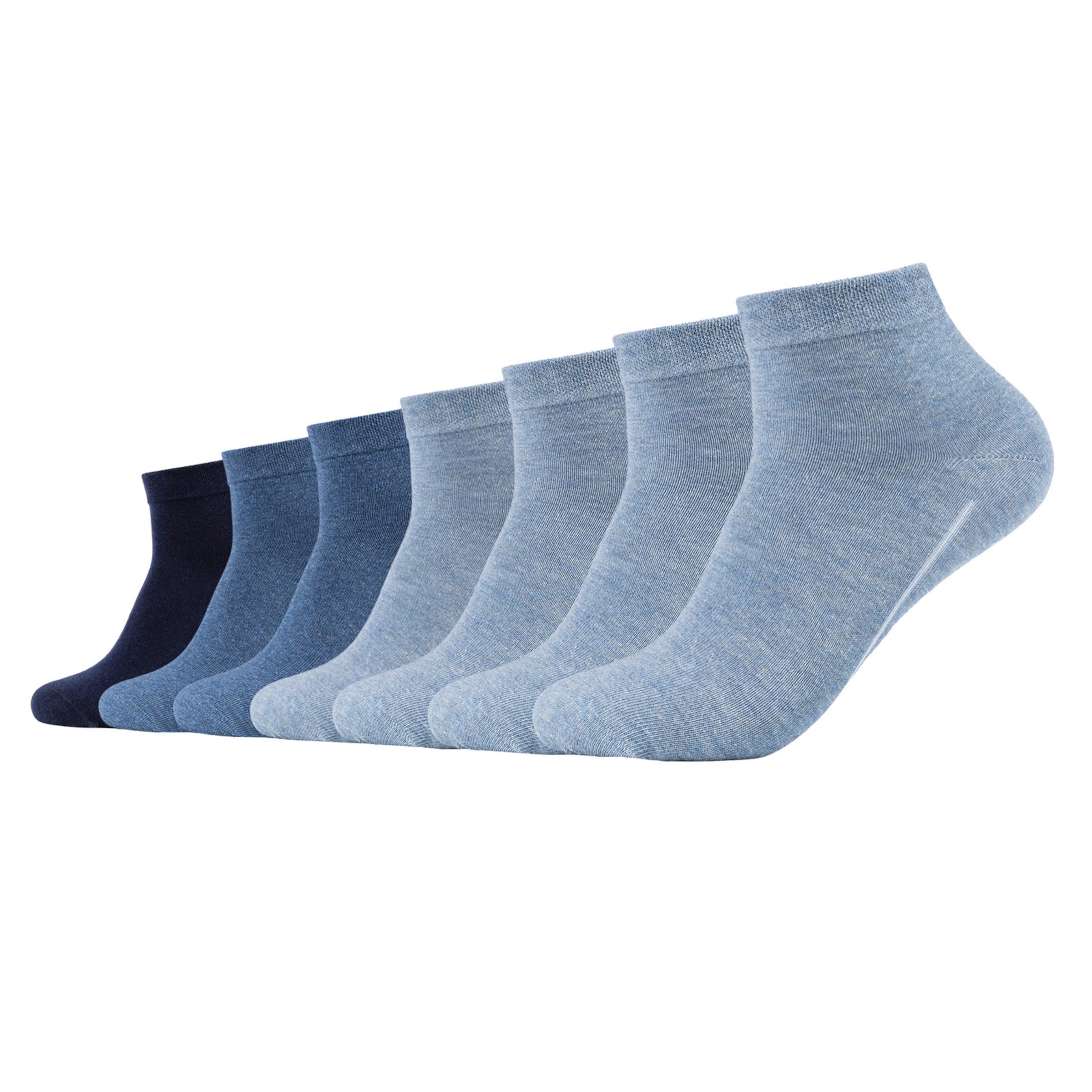camano Socks in Blue: front