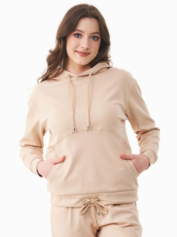 Organication Sweatshirt in Beige: front