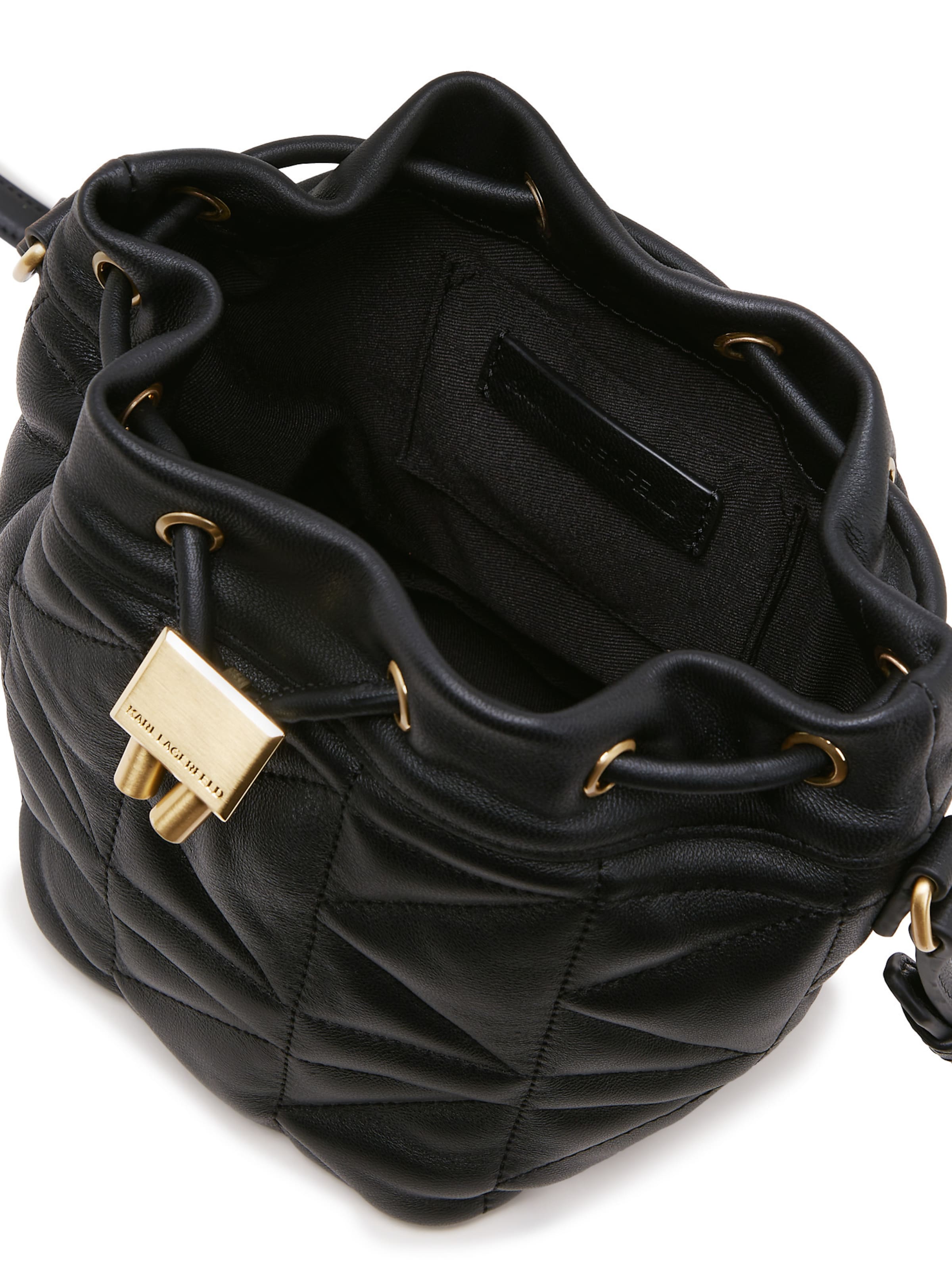 Borsa a sacco 'K/Kuilt' di Karl Lagerfeld in nero