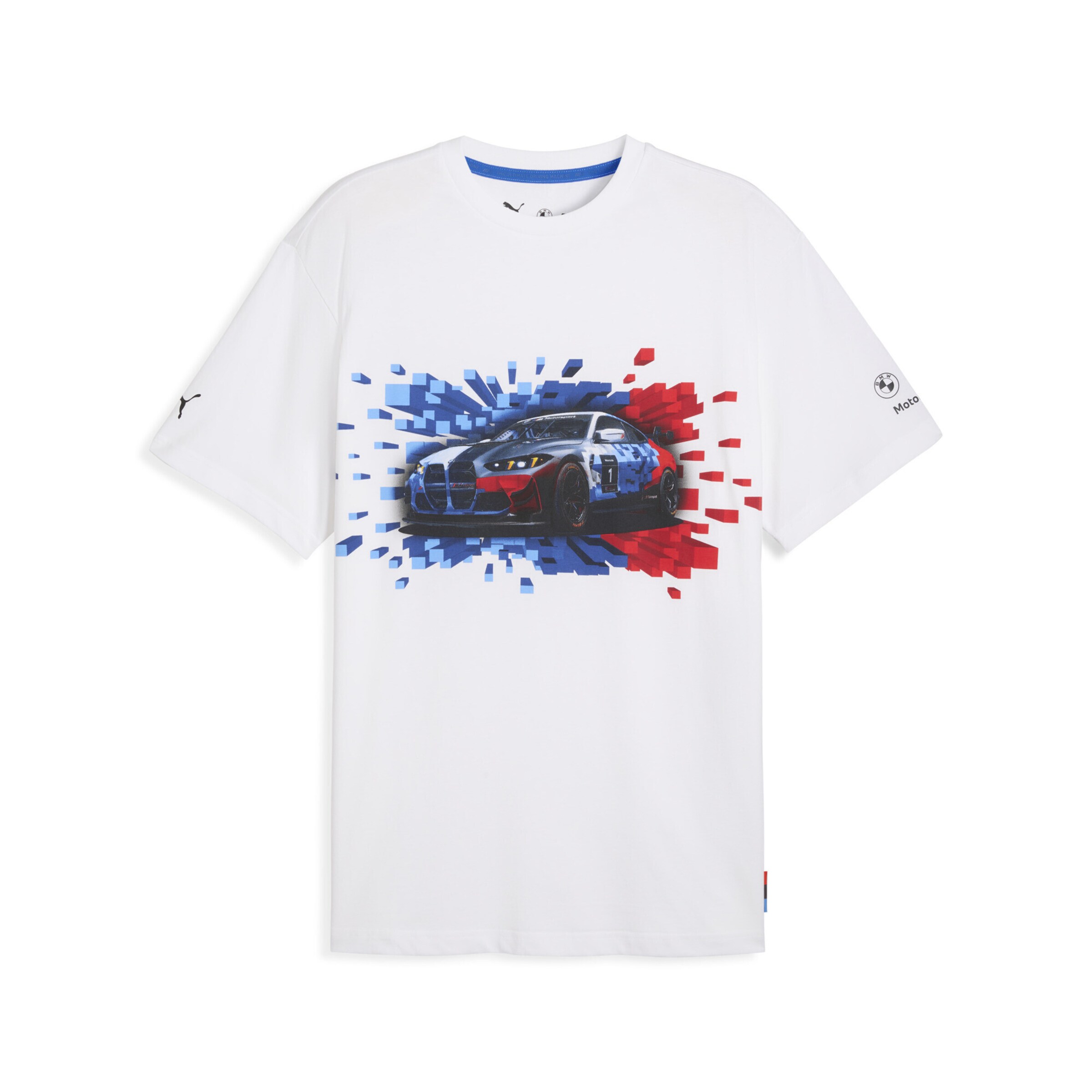 PUMA T-Shirt 'Puma x BMW Motorsport' in Weiß: Vorderseite