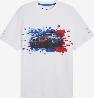 PUMA T-Shirt 'Puma x BMW Motorsport' in Weiß: Vorderseite