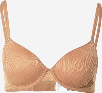 Calvin Klein Underwear Bra in Brown: front