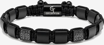 GT Collection Náramok 'Flat-Bead' - Čierna: predná strana
