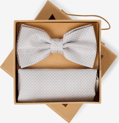 Finshley & Harding London Fliege und Einstecktuch in One Size in hellgrau, Produktansicht