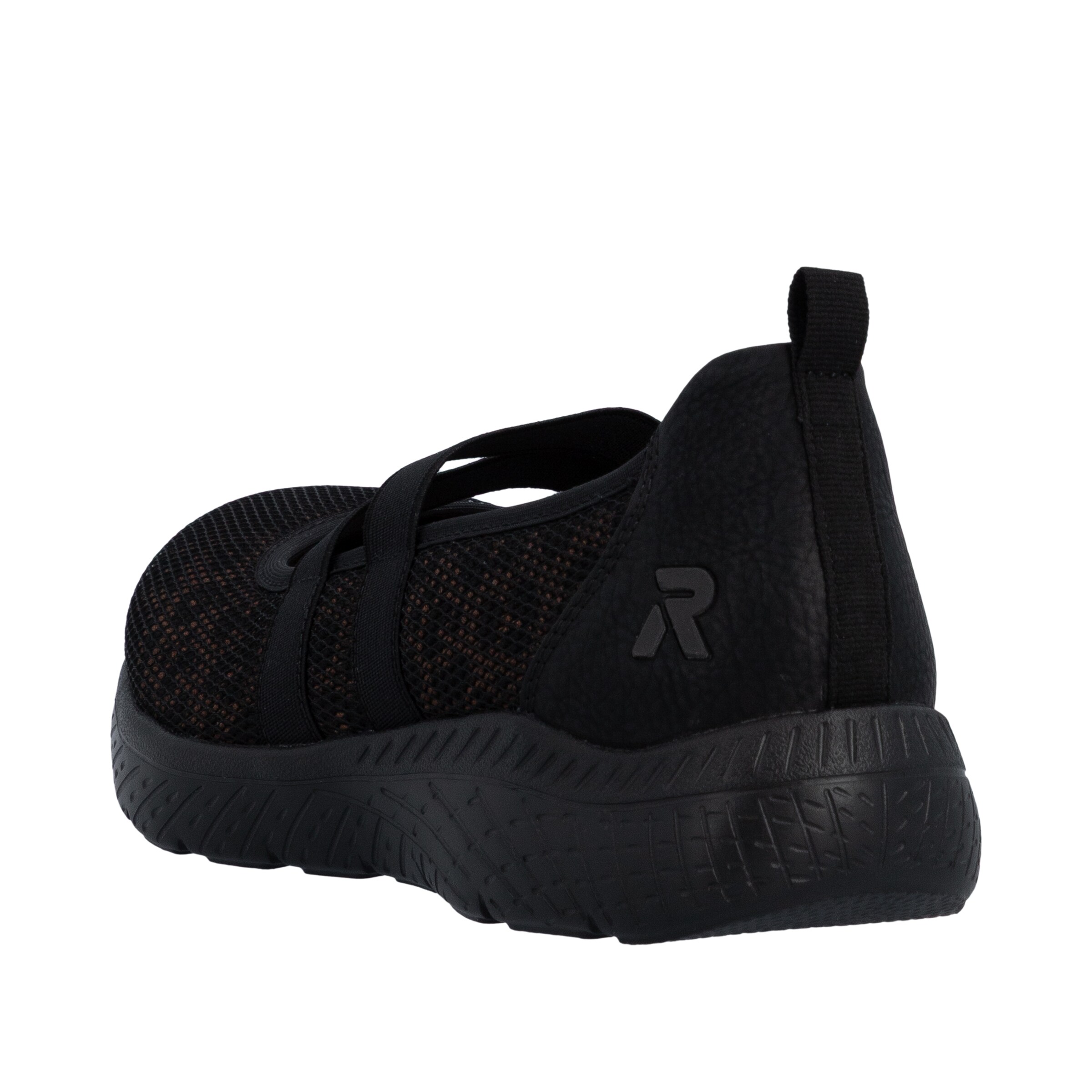 Rieker Ballet Flats with Strap in Black